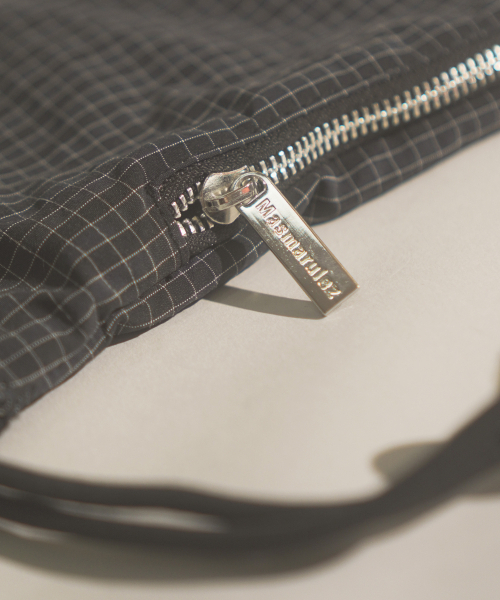 MASMARULEZ（マスマルールズ）の「[INT] Gym sack string bag _ plaid check navy black（バックパック/リュック・レディース・ブラック系その他・FREE）」の8枚目の写真