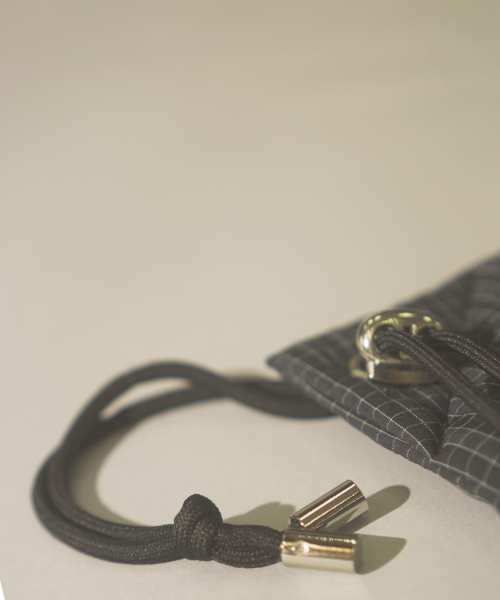 MASMARULEZ（マスマルールズ）の「[INT] Gym sack string bag _ plaid check navy black（バックパック/リュック・レディース・ブラック系その他・FREE）」の3枚目の写真