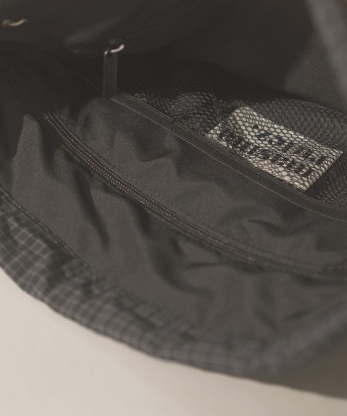 MASMARULEZ（マスマルールズ）の「[INT] Gym sack string bag _ plaid check navy black（バックパック/リュック・レディース・ブラック系その他・FREE）」の4枚目の写真