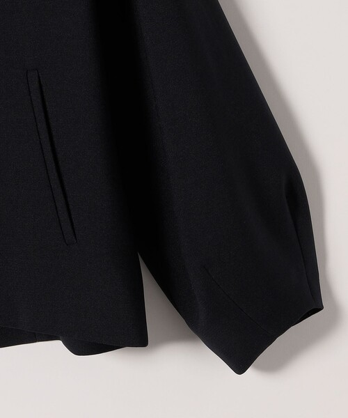 SHIPS any（シップス エニィ）の「〈手洗い可能〉ダブルクロス レース 切替 ノーカラー ジャケット［NAVY BLUE］（ノーカラージャケット・レディース・ネイビー/オフホワイト・ONE SIZE）」の22枚目の写真