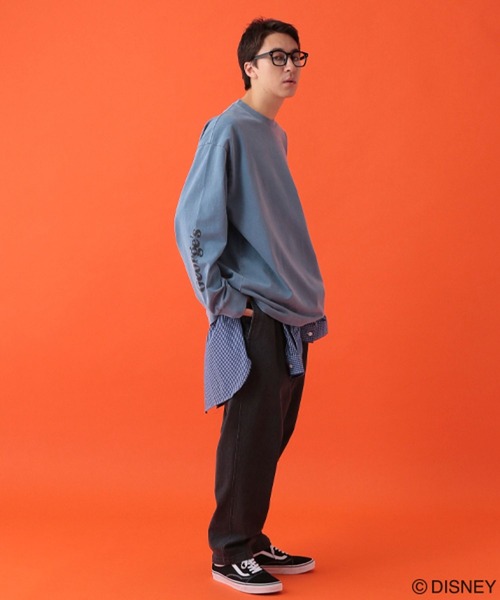 GEORGE'S(ジョージズ)の「【DISNEY】ミッキーマウス/ロンT【UNISEX】(Tシャツ/カットソー・メンズ・スミクロ/オフホワイト/サックスブルー・LARGE/MEDIUM)」の20枚目の写真