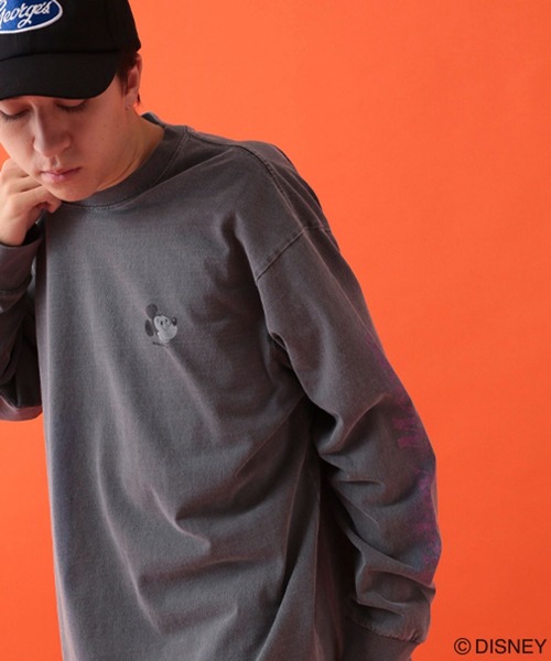 GEORGE'S(ジョージズ)の「【DISNEY】ミッキーマウス/ロンT【UNISEX】(Tシャツ/カットソー・メンズ・スミクロ/オフホワイト/サックスブルー・LARGE/MEDIUM)」の19枚目の写真