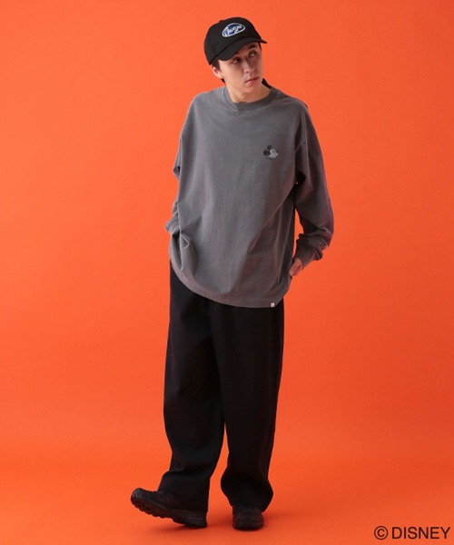 GEORGE'S(ジョージズ)の「【DISNEY】ミッキーマウス/ロンT【UNISEX】(Tシャツ/カットソー・メンズ・スミクロ/オフホワイト/サックスブルー・LARGE/MEDIUM)」の13枚目の写真