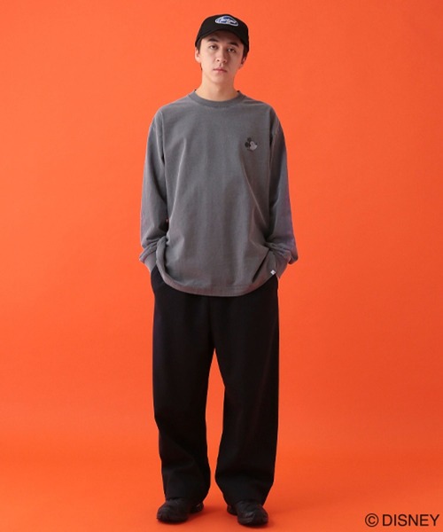 GEORGE'S(ジョージズ)の「【DISNEY】ミッキーマウス/ロンT【UNISEX】(Tシャツ/カットソー・メンズ・スミクロ/オフホワイト/サックスブルー・LARGE/MEDIUM)」の14枚目の写真