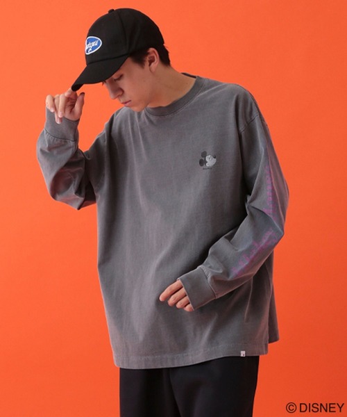 GEORGE'S(ジョージズ)の「【DISNEY】ミッキーマウス/ロンT【UNISEX】(Tシャツ/カットソー・メンズ・スミクロ/オフホワイト/サックスブルー・LARGE/MEDIUM)」の16枚目の写真