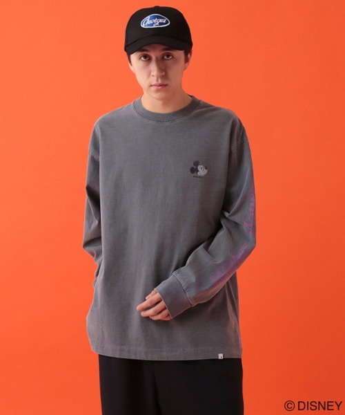 GEORGE'S(ジョージズ)の「【DISNEY】ミッキーマウス/ロンT【UNISEX】(Tシャツ/カットソー・メンズ・スミクロ/オフホワイト/サックスブルー・LARGE/MEDIUM)」の17枚目の写真