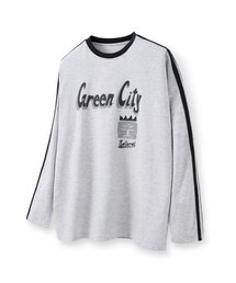 HOOVES（フーブス）の「グリーンシティトラックロングスリーブ [ホワイトメランジ]（Tシャツ/カットソー）」