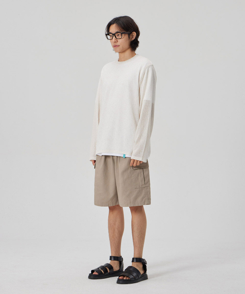 MAKEITTO(メイキット)の「6 POCKETS SEMI WIDE CARGO HALF PANTS_KHAKI(その他パンツ・メンズ・その他・MEDIUM/LARGE/X-LARGE)」の5枚目の写真