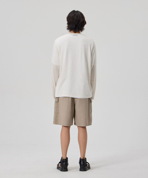 MAKEITTO(メイキット)の「6 POCKETS SEMI WIDE CARGO HALF PANTS_KHAKI(その他パンツ・メンズ・その他・MEDIUM/LARGE/X-LARGE)」の6枚目の写真