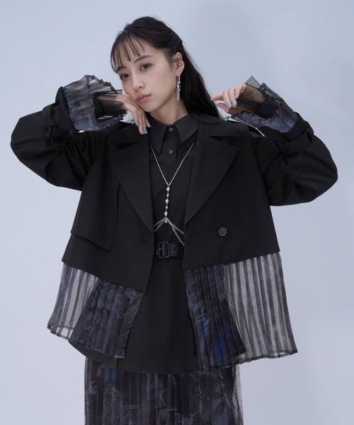 レイヤードトレンチジャケット by MAO KAWASAKI(HARE)（テーラード