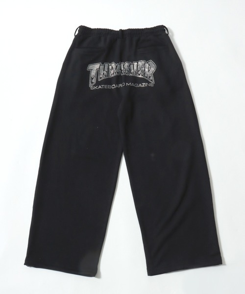 THRASHER(スラッシャー)の「THRASHER(スラッシャー)ヒップロゴ スウェットパンツ/選べるロゴデザイン(ラインストーン・アップリケ・ファーロゴ)/ユニセックス(スウェットパンツ・メンズ・アッシュグレー/ピンク/ブラック系1/ブラック系2/ブラック系3・M/L/XL)」の7枚目の写真