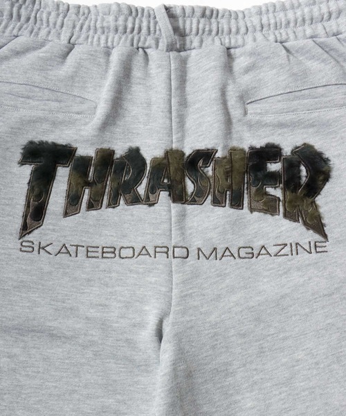 THRASHER(スラッシャー)の「THRASHER(スラッシャー)ヒップロゴ スウェットパンツ/選べるロゴデザイン(ラインストーン・アップリケ・ファーロゴ)/ユニセックス(スウェットパンツ・メンズ・アッシュグレー/ピンク/ブラック系1/ブラック系2/ブラック系3・M/L/XL)」の21枚目の写真