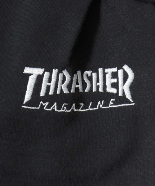 THRASHER(スラッシャー)の「THRASHER(スラッシャー)ヒップロゴ スウェットパンツ/選べるロゴデザイン(ラインストーン・アップリケ・ファーロゴ)/ユニセックス(スウェットパンツ・メンズ・アッシュグレー/ピンク/ブラック系1/ブラック系2/ブラック系3・M/L/XL)」の12枚目の写真