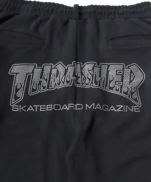 THRASHER(スラッシャー)の「THRASHER(スラッシャー)ヒップロゴ スウェットパンツ/選べるロゴデザイン(ラインストーン・アップリケ・ファーロゴ)/ユニセックス(スウェットパンツ・メンズ・アッシュグレー/ピンク/ブラック系1/ブラック系2/ブラック系3・M/L/XL)」の9枚目の写真