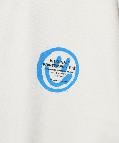 ISTKUNST(イストクンスト)の「LOGO&SMILEY SWEATSHIRTS_WHITE(IK2DFMM440A)(スウェット・レディース・その他・S/M/L)」の4枚目の写真