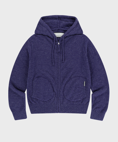 THEVINYLHOUSE(ザバイニルハウス)の「ROUND POCKET KNIT ZIP-UP PURPLE(パーカー・メンズ・その他・S/M/L)」の7枚目の写真