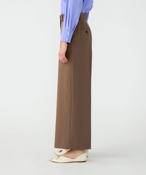 BALLSEY(ボールジィ)の「【WEB先行予約】ライトダブルクロス セミワイドパンツ(その他パンツ・レディース・ブラウン/ダークグレー・34/36)」の5枚目の写真