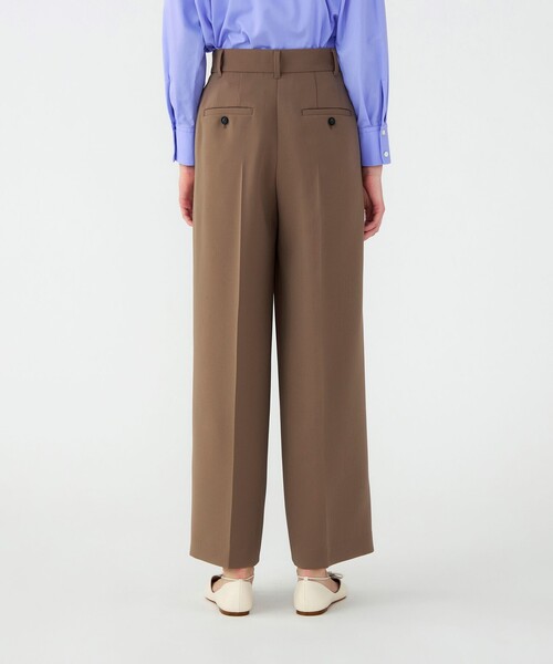 BALLSEY(ボールジィ)の「【WEB先行予約】ライトダブルクロス セミワイドパンツ(その他パンツ・レディース・ブラウン/ダークグレー・34/36)」の6枚目の写真