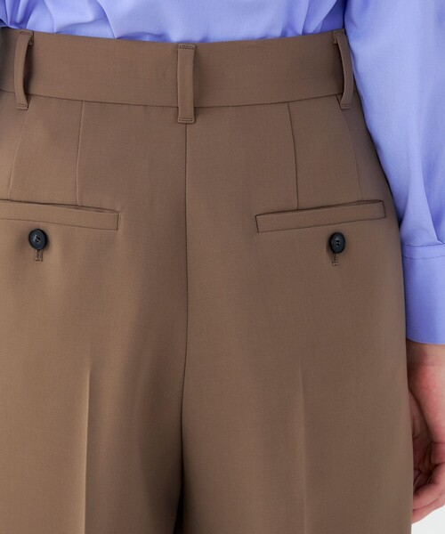 BALLSEY(ボールジィ)の「【WEB先行予約】ライトダブルクロス セミワイドパンツ(その他パンツ・レディース・ブラウン/ダークグレー・34/36)」の8枚目の写真
