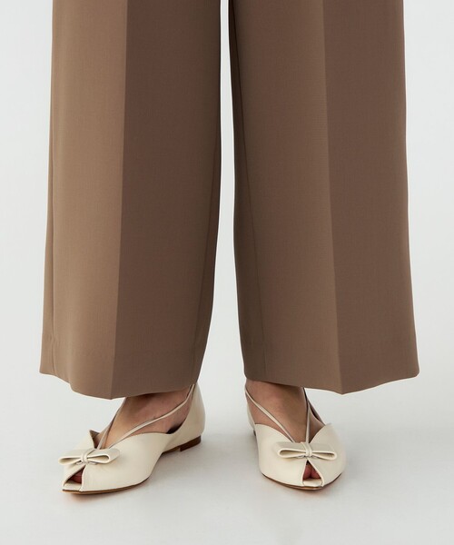 BALLSEY(ボールジィ)の「【WEB先行予約】ライトダブルクロス セミワイドパンツ(その他パンツ・レディース・ブラウン/ダークグレー・34/36)」の10枚目の写真