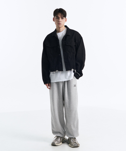 MUCENT（ムセント）の「デンバー ワイド スウェット ジョガーパンツ 男女共用 (6カラー)（スウェットパンツ・レディース・ホワイト/ブラック/ダークグリーン/グレー/ブルー・1/2）」の8枚目の写真