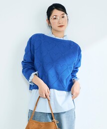 fredy emue | LINEN混ハート透かし柄ニット(ニット/セーター)