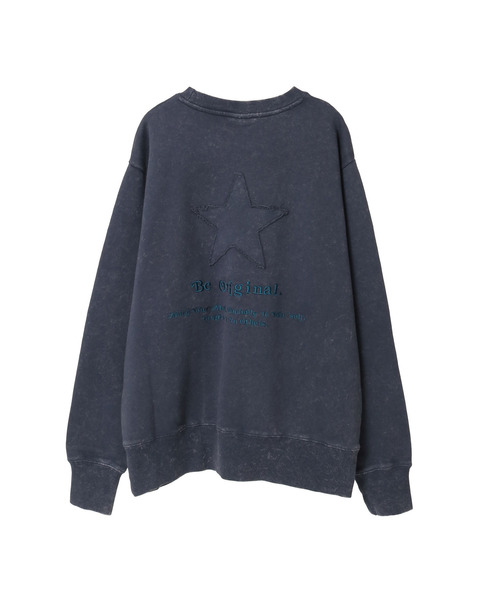 CONVERSE TOKYO（コンバーストウキョウ）の「STAR★ PATCH LETTERING SWEAT（スウェット・レディース・ブラック/グレー/ブルー/パープル・SMALL/MEDIUM）」の3枚目の写真