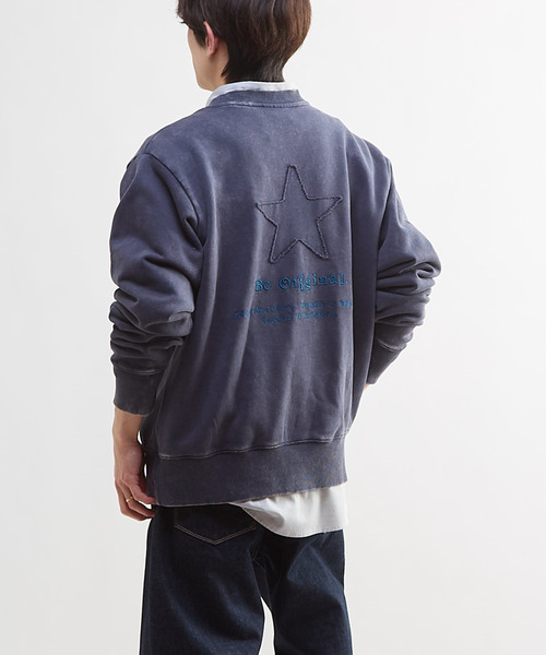 CONVERSE TOKYO（コンバーストウキョウ）の「STAR★ PATCH LETTERING SWEAT（スウェット・レディース・ブラック/グレー/ブルー/パープル・SMALL/MEDIUM）」の10枚目の写真