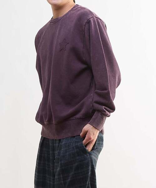 CONVERSE TOKYO（コンバーストウキョウ）の「STAR★ PATCH LETTERING SWEAT（スウェット・レディース・ブラック/グレー/ブルー/パープル・SMALL/MEDIUM）」の16枚目の写真