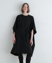 LE PHIL（ルフィル）の「◆ダブルクロスケープコート（ノーカラーコート）」