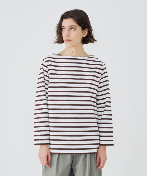 Le Minor(ルミノア)の「Le minor Mariniere ボートネックプルオーバー(Tシャツ/カットソー・レディース・ブラウン系その他/ブルー系その他2/ベージュ系その他/グリーン系その他/ブルー系その他・FREE)」の16枚目の写真