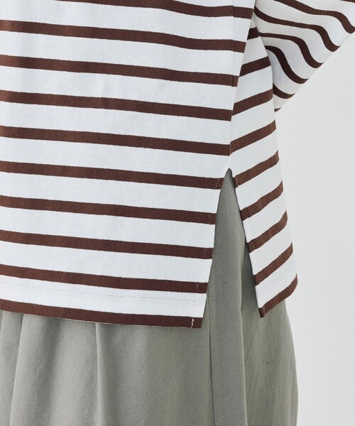 Le Minor(ルミノア)の「Le minor Mariniere ボートネックプルオーバー(Tシャツ/カットソー・レディース・ブラウン系その他/ブルー系その他2/ベージュ系その他/グリーン系その他/ブルー系その他・FREE)」の11枚目の写真