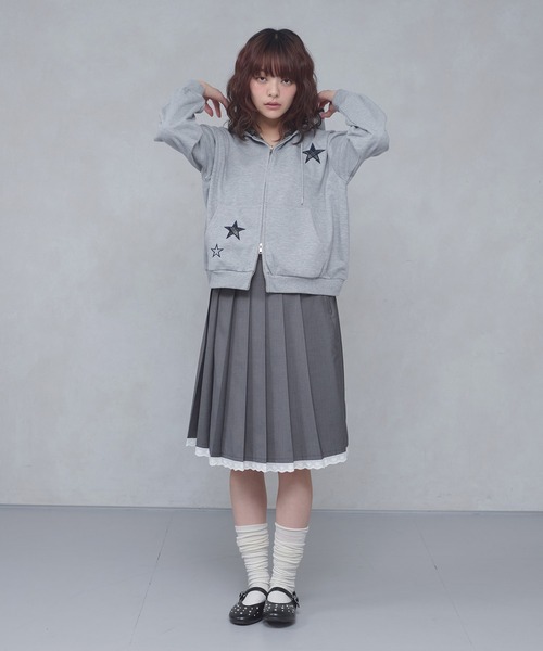 FCMM(エフシーエムエム)の「【日本限定】CHECK STAR HOODIE / チェックスターフーディ(パーカー・レディース・グレー/ブラウン・MEDIUM/SMALL)」の11枚目の写真