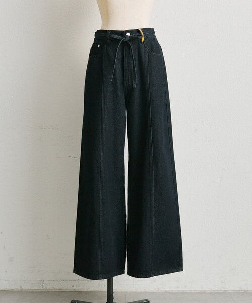 ear PAPILLONNER（イアパピヨネ）の「ポケット刺繍デニム【SUM1 STYLE】（デニムパンツ・レディース・ブルー系その他/インディゴブルー・FREE）」の10枚目の写真