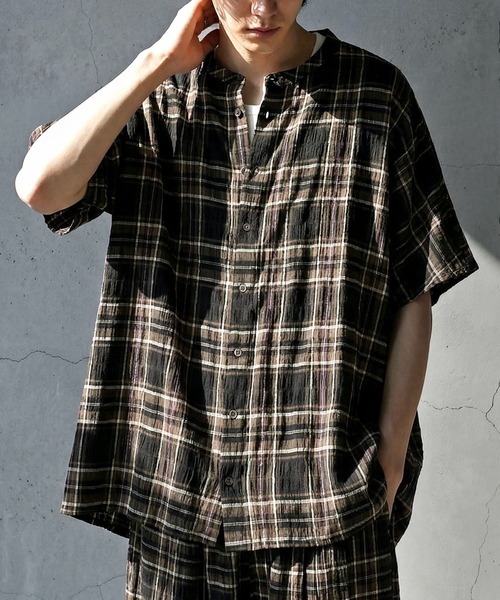 antiqua(アンティカ)の「チェック柄 シャツ(シャツ/ブラウス・レディース・ブラックミックス/マルチ・ONESIZE)」の21枚目の写真