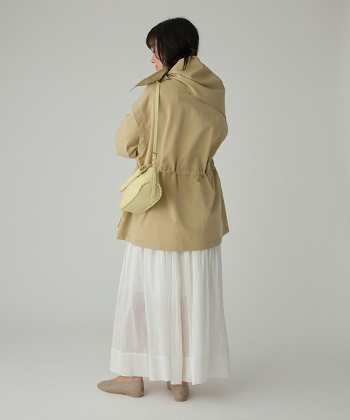 BABYLONE（バビロン）の「【撥水・UVカット】ダブルクロスブルゾン（ブルゾン・レディース・ベージュ/カーキ・フリー）」の8枚目の写真