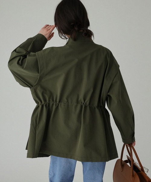 BABYLONE（バビロン）の「【撥水・UVカット】ダブルクロスブルゾン（ブルゾン・レディース・ベージュ/カーキ・フリー）」の14枚目の写真