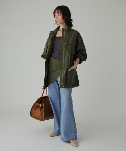 BABYLONE（バビロン）の「【撥水・UVカット】ダブルクロスブルゾン（ブルゾン・レディース・ベージュ/カーキ・フリー）」の16枚目の写真