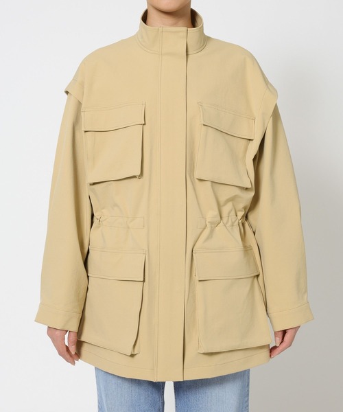 BABYLONE（バビロン）の「【撥水・UVカット】ダブルクロスブルゾン（ブルゾン・レディース・ベージュ/カーキ・フリー）」の20枚目の写真