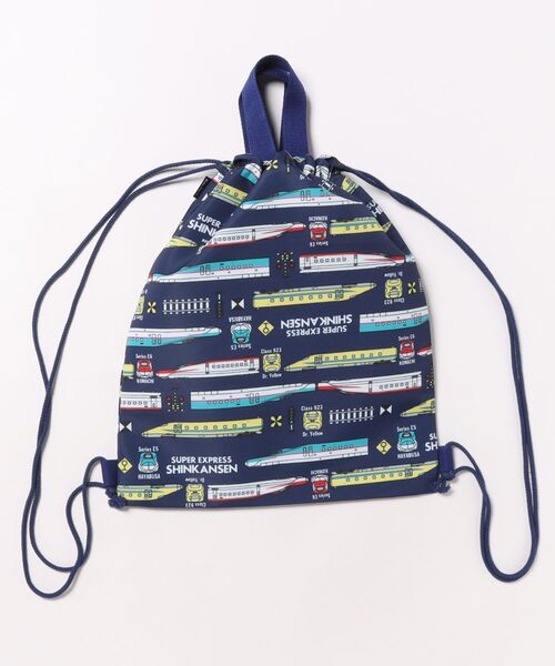 Kids Foret(キッズフォーレ)の「JR新幹線電車柄ナップザック(バックパック/リュック・キッズ・エメラルド/ネイビー・FREE)」の8枚目の写真