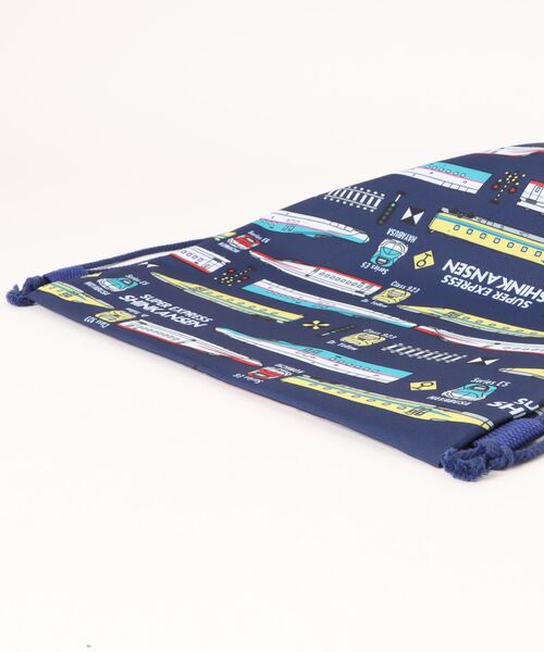 Kids Foret(キッズフォーレ)の「JR新幹線電車柄ナップザック(バックパック/リュック・キッズ・エメラルド/ネイビー・FREE)」の9枚目の写真