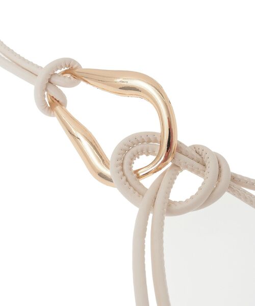 AMERICAN HOLIC（アメリカンホリック）の「メタルポイントサッシュベルト（ベルト・レディース・ライトベージュ/ブラック/ブラウン・FREE）」の5枚目の写真