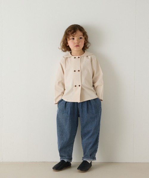 riziere（リジェール）の「ストーンウォッシュテーパードデニムパンツ（デニムパンツ・キッズ・ブルー・110/120/130/140/150/90/100）」の10枚目の写真