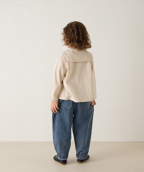 riziere（リジェール）の「ストーンウォッシュテーパードデニムパンツ（デニムパンツ・キッズ・ブルー・110/120/130/140/150/90/100）」の11枚目の写真