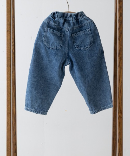 riziere（リジェール）の「ストーンウォッシュテーパードデニムパンツ（デニムパンツ・キッズ・ブルー・110/120/130/140/150/90/100）」の3枚目の写真