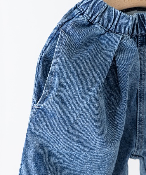 riziere（リジェール）の「ストーンウォッシュテーパードデニムパンツ（デニムパンツ・キッズ・ブルー・110/120/130/140/150/90/100）」の4枚目の写真