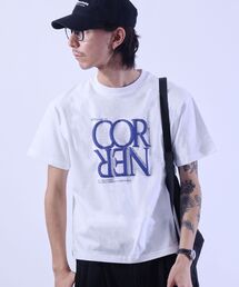 FFEIN（フェイン）の「【FFEIN（フェイン）】プリントデカロゴショート丈Tシャツ / Tシャツ クルーネック 半袖 プリント シンプル【短丈】（Tシャツ/カットソー）」