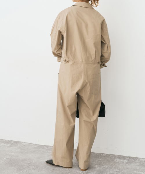 Spick & Span（スピックアンドスパン）の「コットンボイラースーツ（つなぎ/オールインワン・レディース・ピンク/ベージュ・FREE）」の21枚目の写真