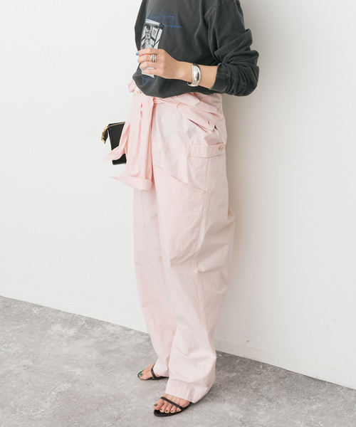 Spick & Span（スピックアンドスパン）の「コットンボイラースーツ（つなぎ/オールインワン・レディース・ピンク/ベージュ・FREE）」の22枚目の写真