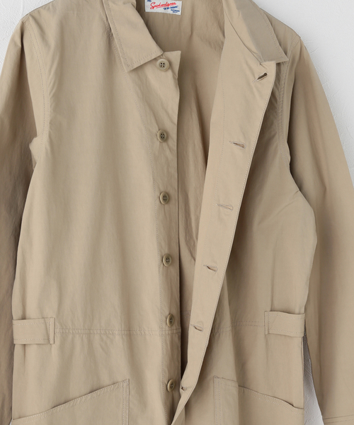 Spick & Span（スピックアンドスパン）の「コットンボイラースーツ（つなぎ/オールインワン・レディース・ピンク/ベージュ・FREE）」の5枚目の写真